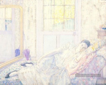 Rest Impressionniste femmes Frederick Carl Frieseke Peinture à l'huile